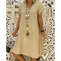Damen Kleid Relaxed Fit Casual Locker und Bequem