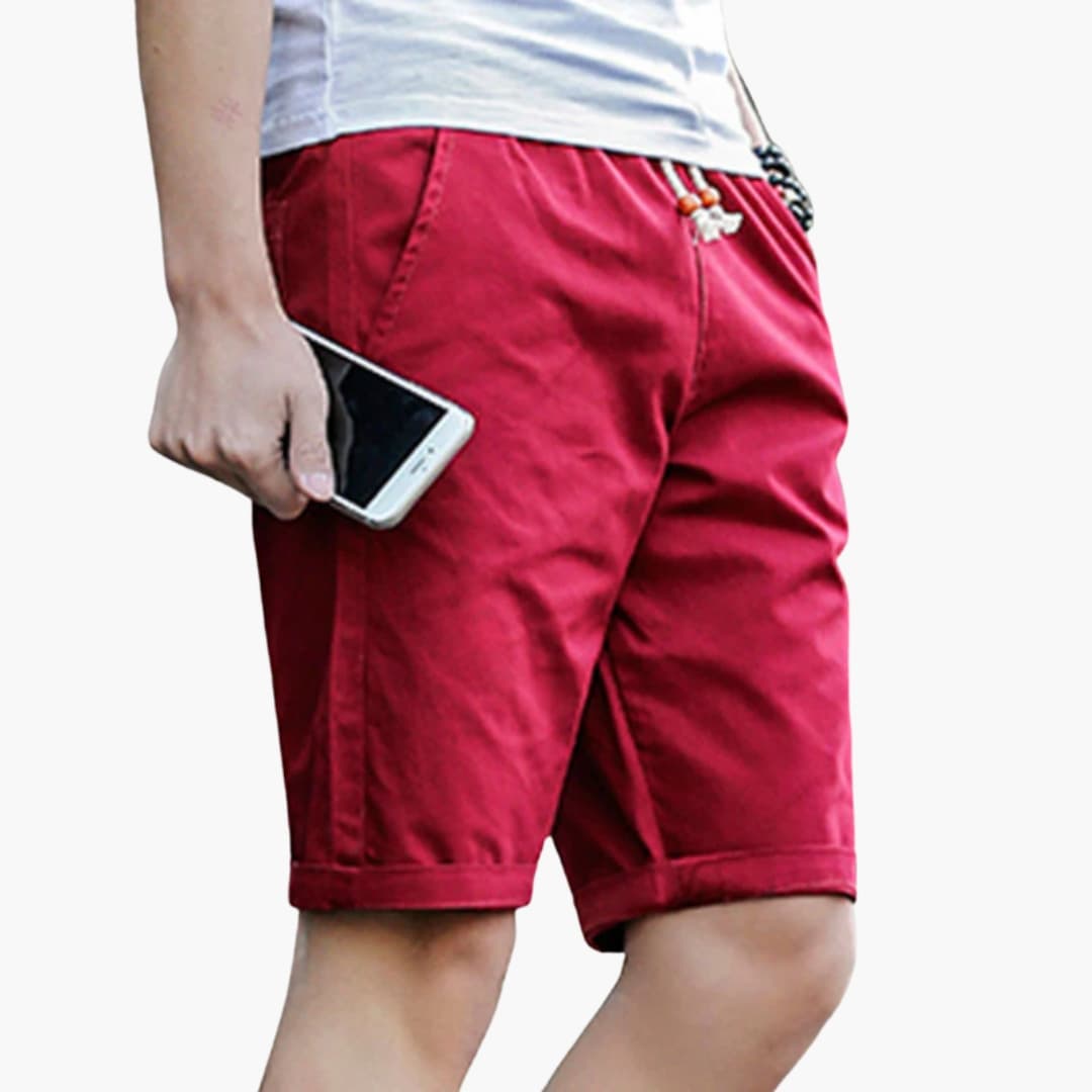 Herren Shorts Relaxed Fit Freizeit mit Kordelzug und Seitentaschen