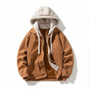 Damen Jacke Regular Fit mit Umlegekragen und Kapuze