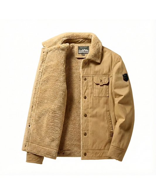 Herren Truckerjacke Regular Fit mit Umlegekragen und Brusttaschen