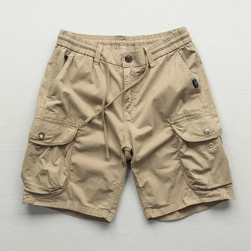 Cargoshorts Damen Relaxed Fit Freizeit elastischer Bund verstellbar