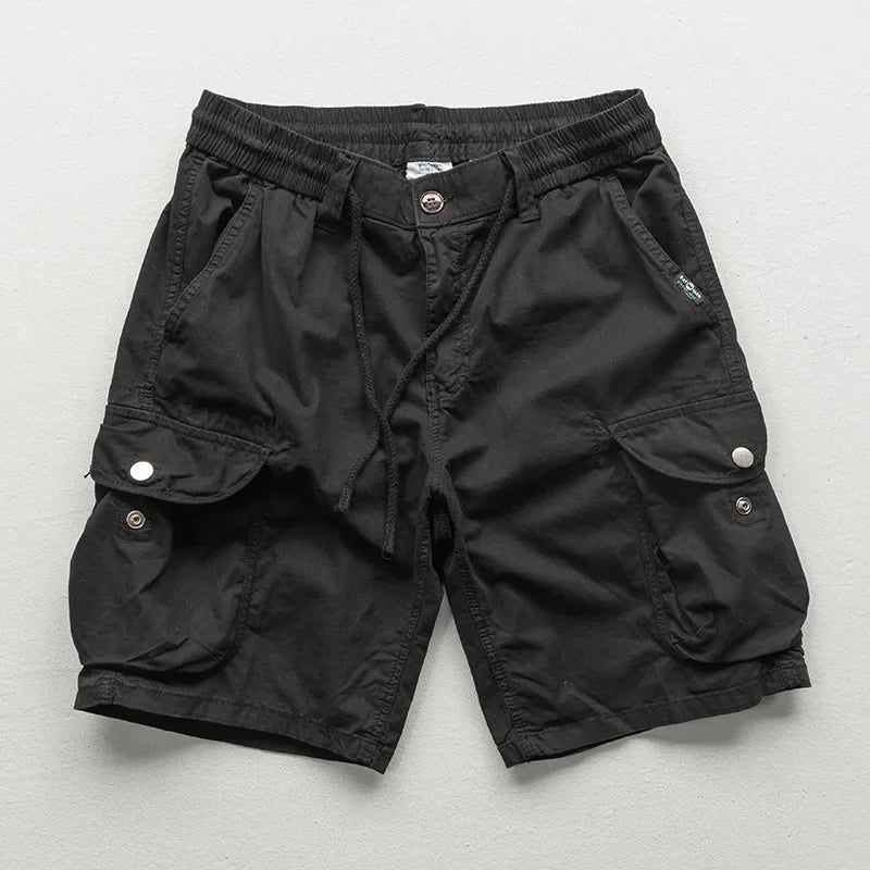 Cargoshorts Damen Relaxed Fit Freizeit elastischer Bund verstellbar