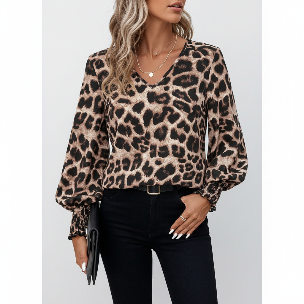 Langärmelige Damesbluse - Sabine