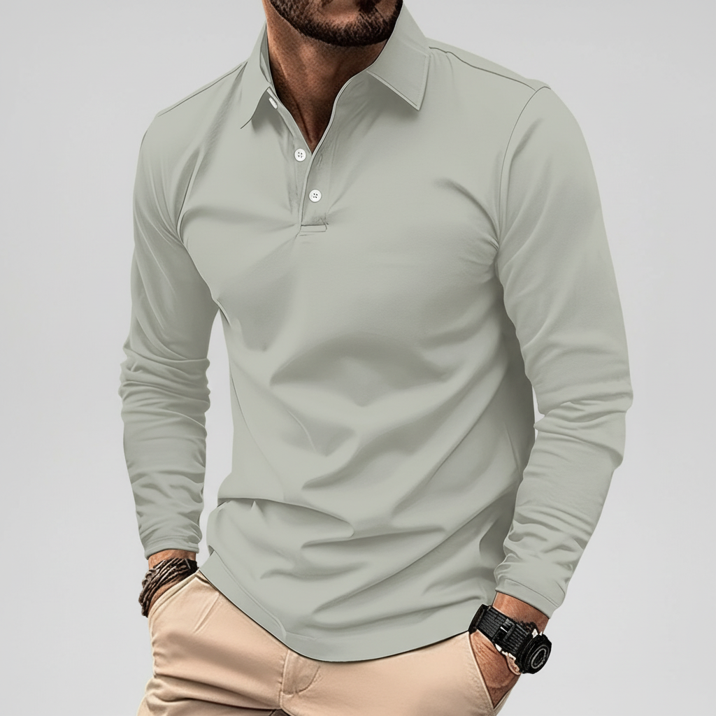 Langärmliges Poloshirt - Vincent