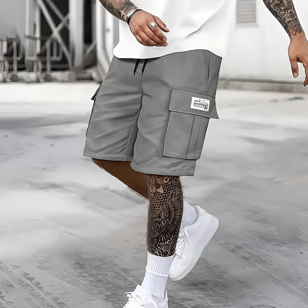 Cargo-Shorts Herren Relaxed Fit Freizeit Sommer