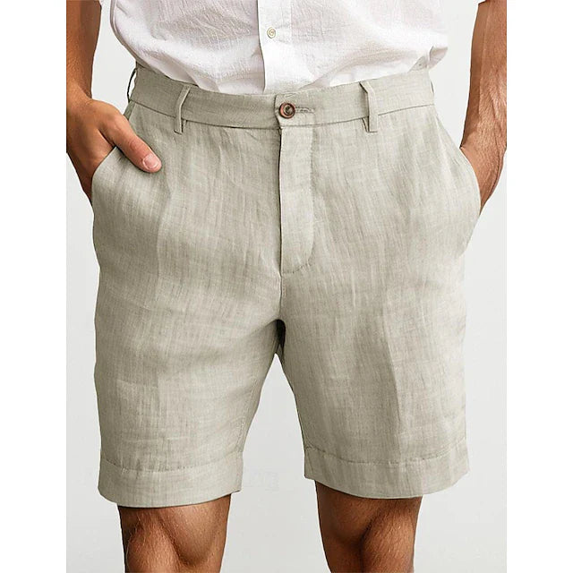Chino Shorts Herren Klassisch Freizeit Sommer