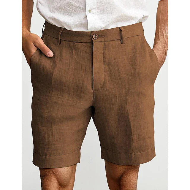 Chino Shorts Herren Klassisch Freizeit Sommer
