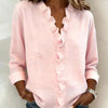 Damen Rüschenshirt Relaxed Fit mit V-Ausschnitt und Dreiviertelärmeln