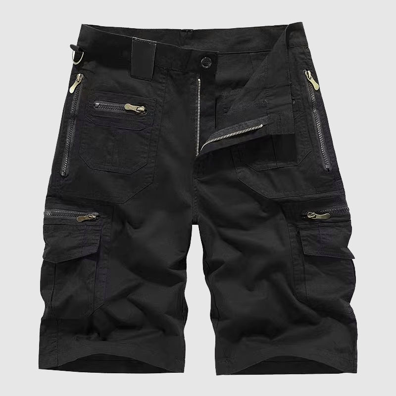 Cargo Shorts Herren Regular Fit Freizeit Taktischer Stil