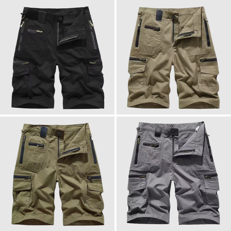 Cargo Shorts Herren Regular Fit Freizeit Taktischer Stil