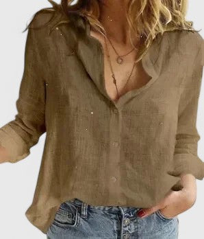 Damen Bluse Relaxed Fit mit Blumendruck und V-Ausschnitt