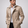 Herren Trenchcoat Slim Fit mit Gürtel