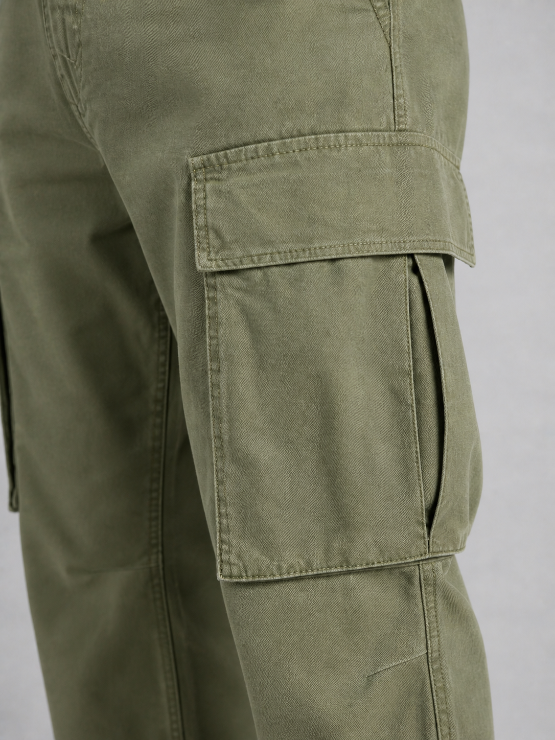 Herren Cargo-Hose mit geradem Bein, Mid-Rise