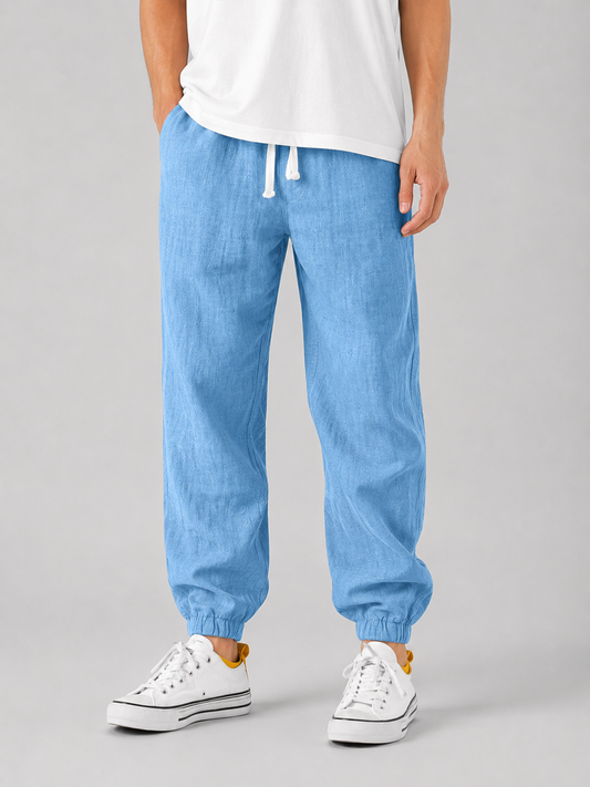 Herren Sommerhose Wide-Leg, entspannte Passform
