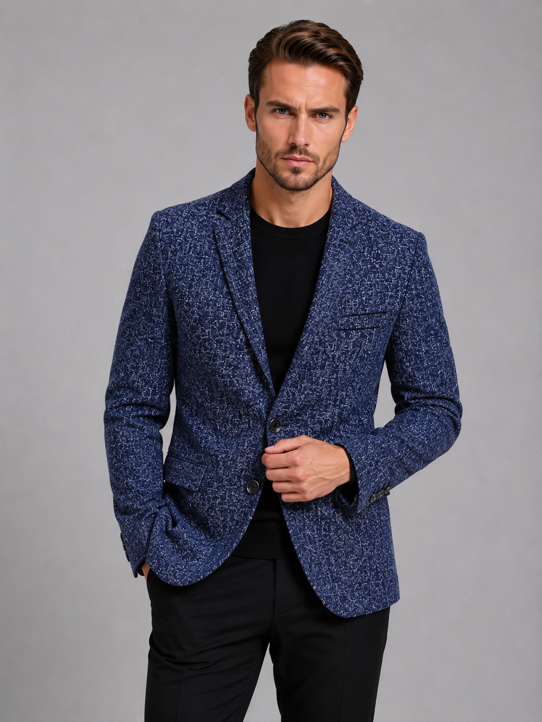 Herren Blazer Slim Fit Casual