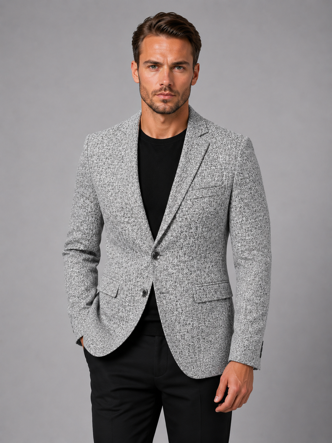 Herren Blazer Slim Fit Casual
