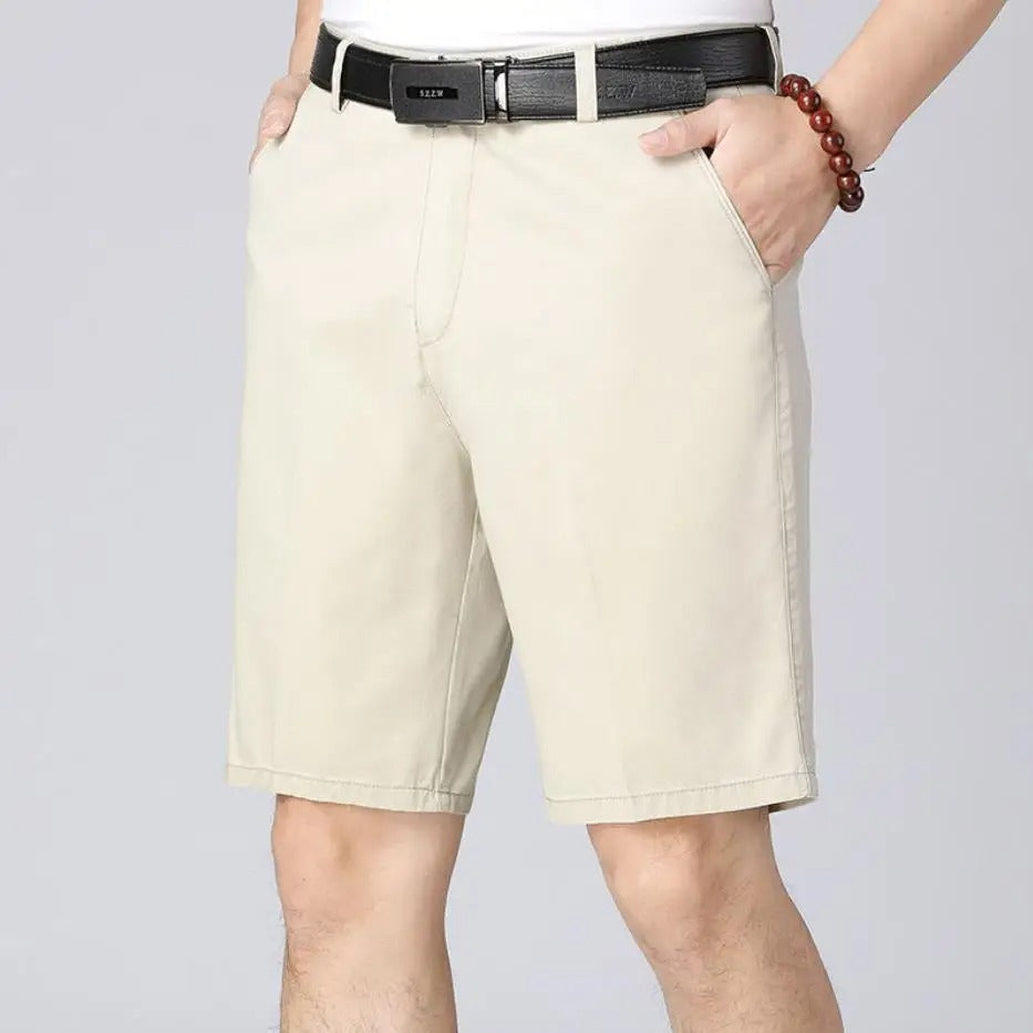 Chinoshorts Herren Regular Fit Freizeit Sommer
