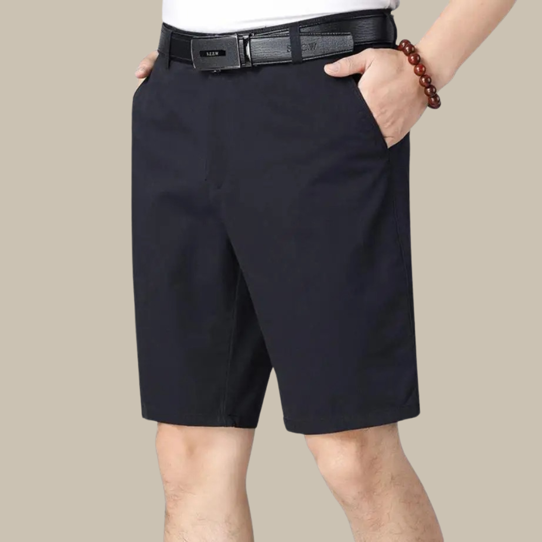 Chinoshorts Herren Regular Fit Freizeit Sommer