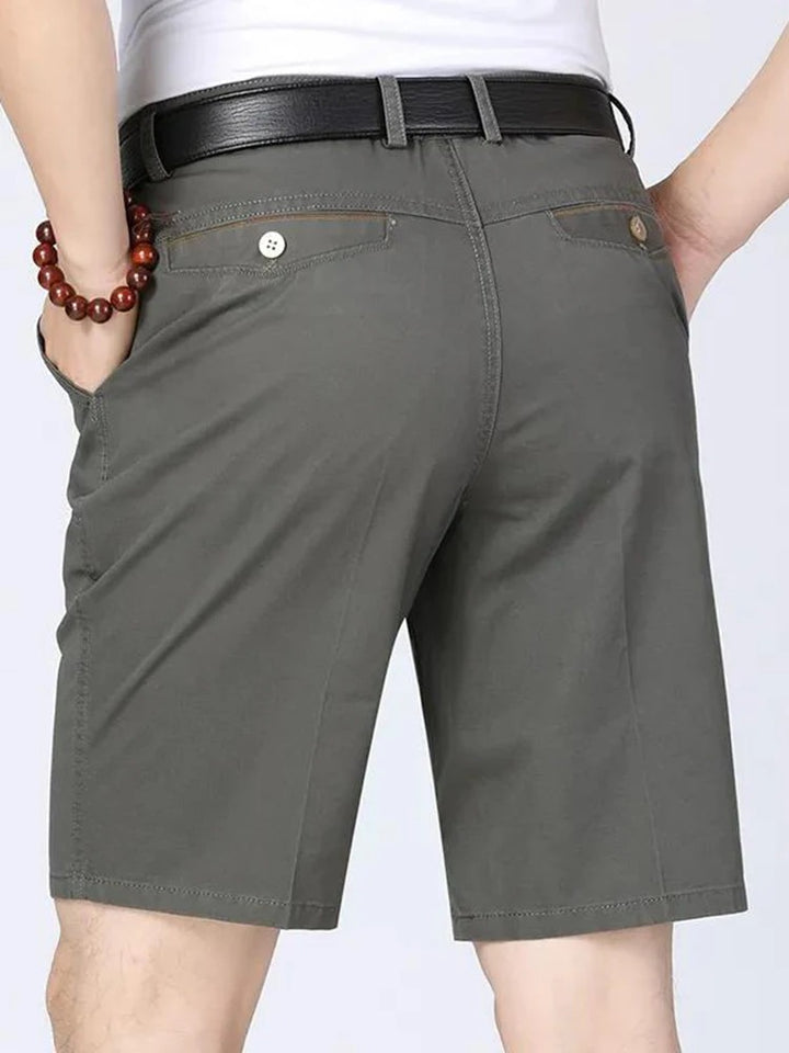 Chinoshorts Herren Regular Fit Freizeit Sommer