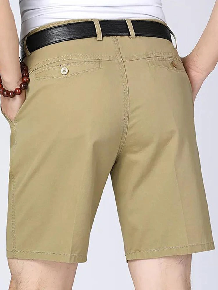 Chinoshorts Herren Regular Fit Freizeit Sommer