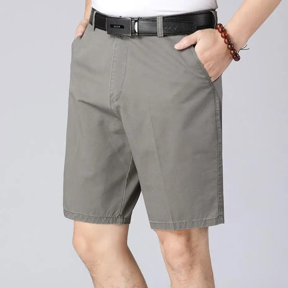 Chinoshorts Herren Regular Fit Freizeit Sommer