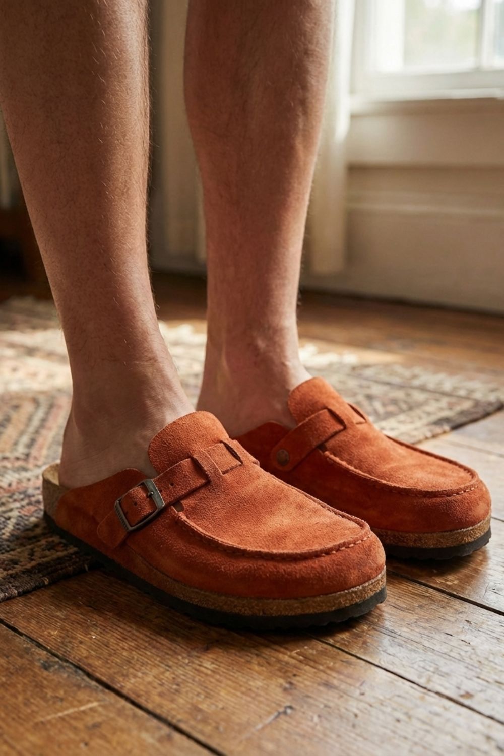 Damen Clogs mit verstellbarem Schnallenriemen