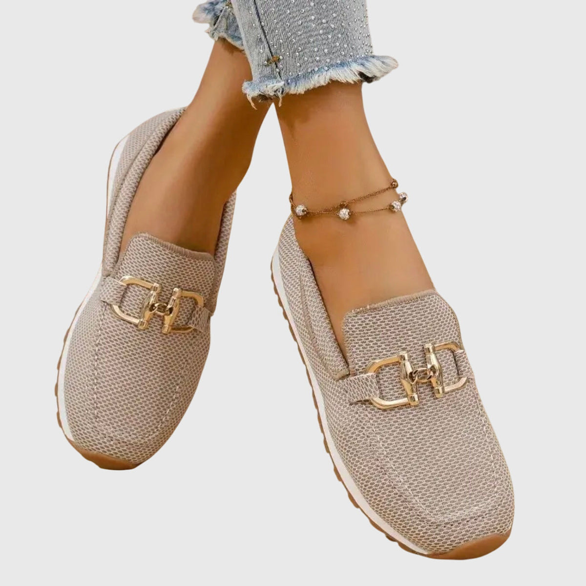 Damen Orthopädische Hybrid Loafer Sneakers Sportlich-Chic