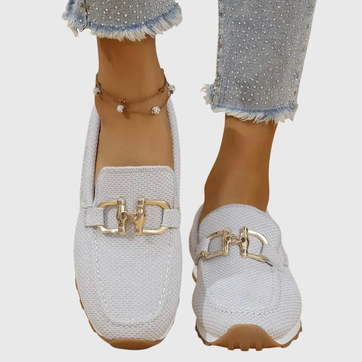 Damen Orthopädische Hybrid Loafer Sneakers Sportlich-Chic