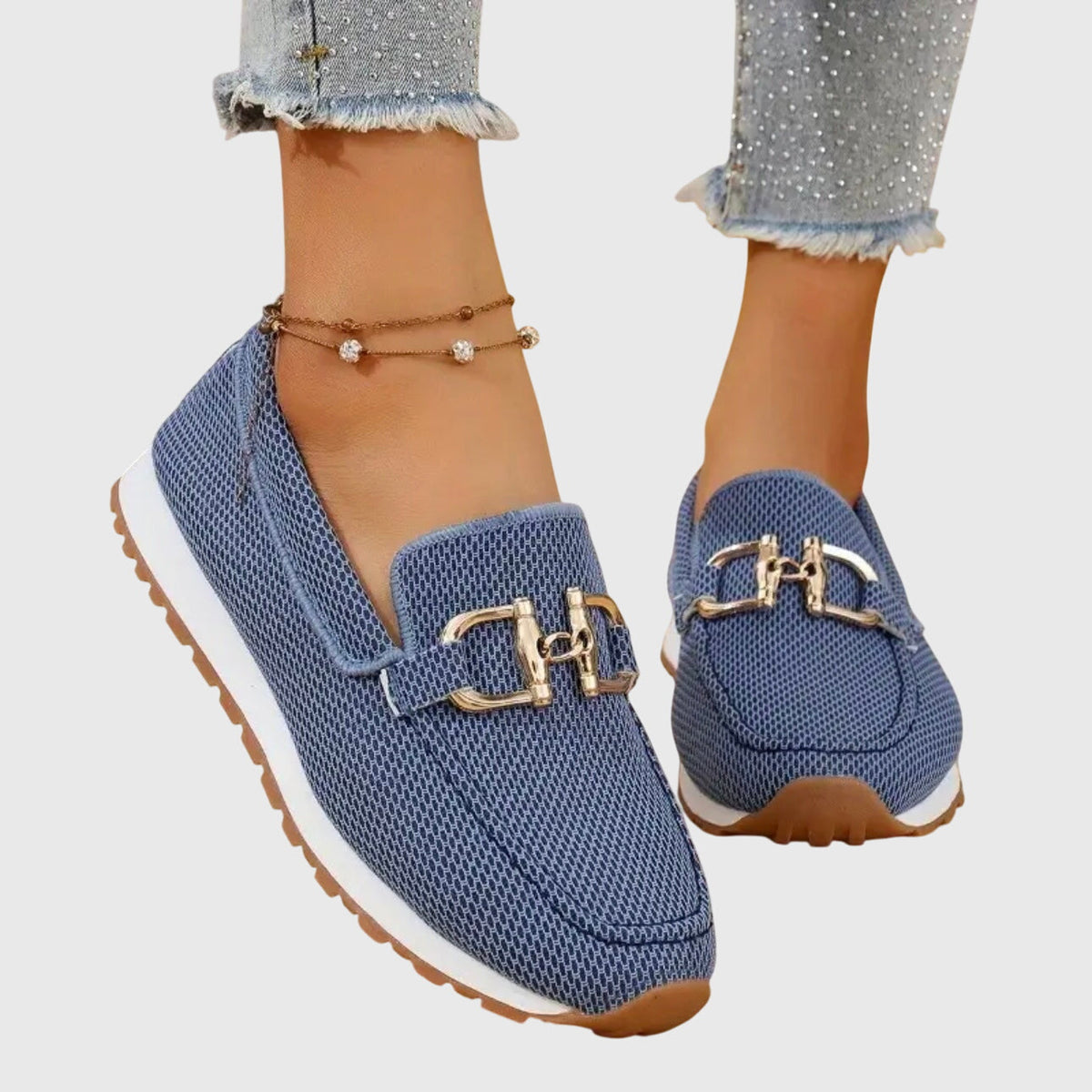 Damen Orthopädische Hybrid Loafer Sneakers Sportlich-Chic