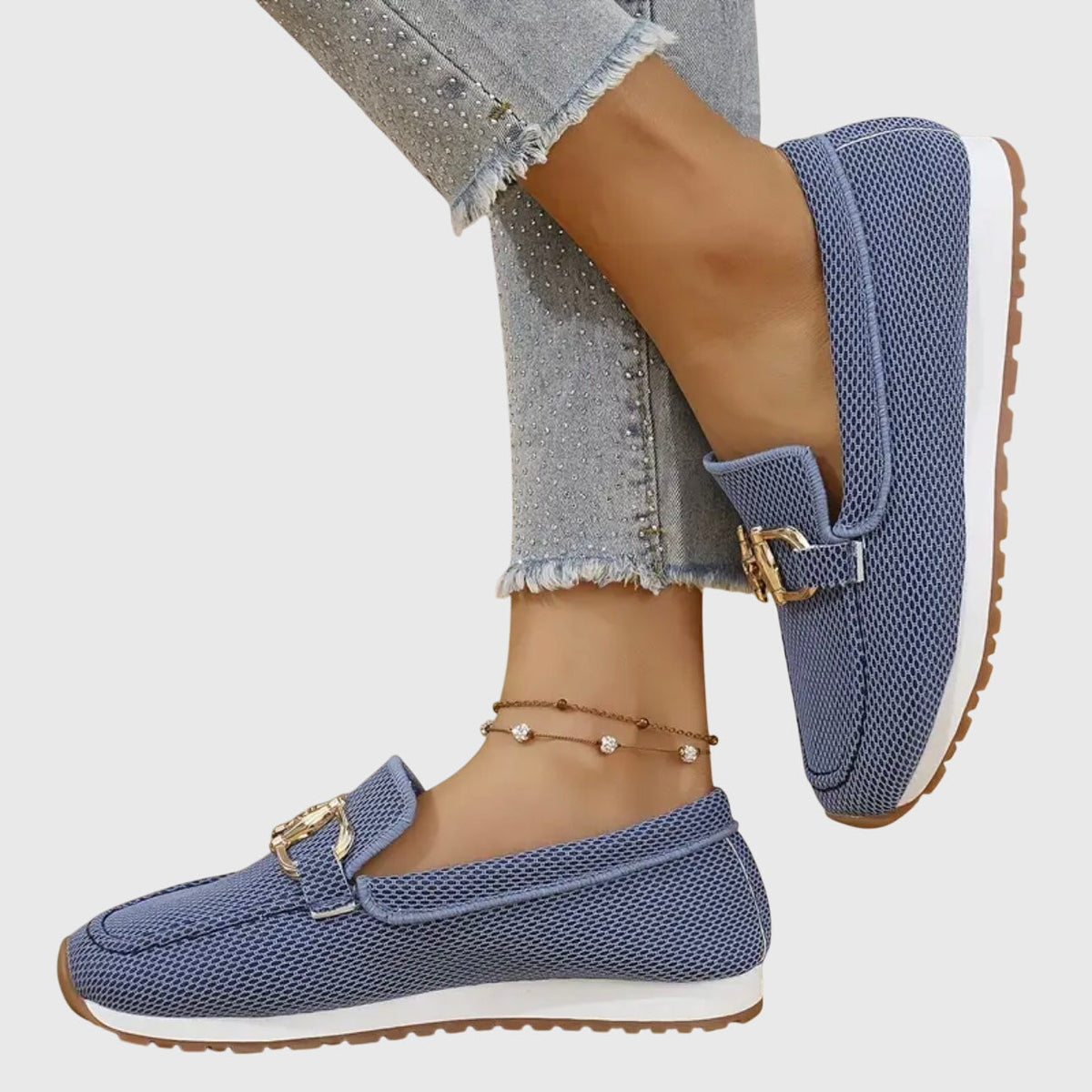 Damen Orthopädische Hybrid Loafer Sneakers Sportlich-Chic