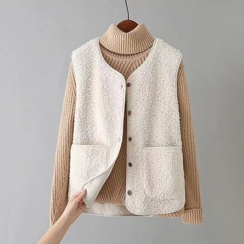 Damen Weste Regular Fit mit Seitentaschen