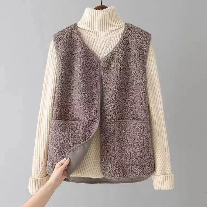 Damen Weste Regular Fit mit Seitentaschen