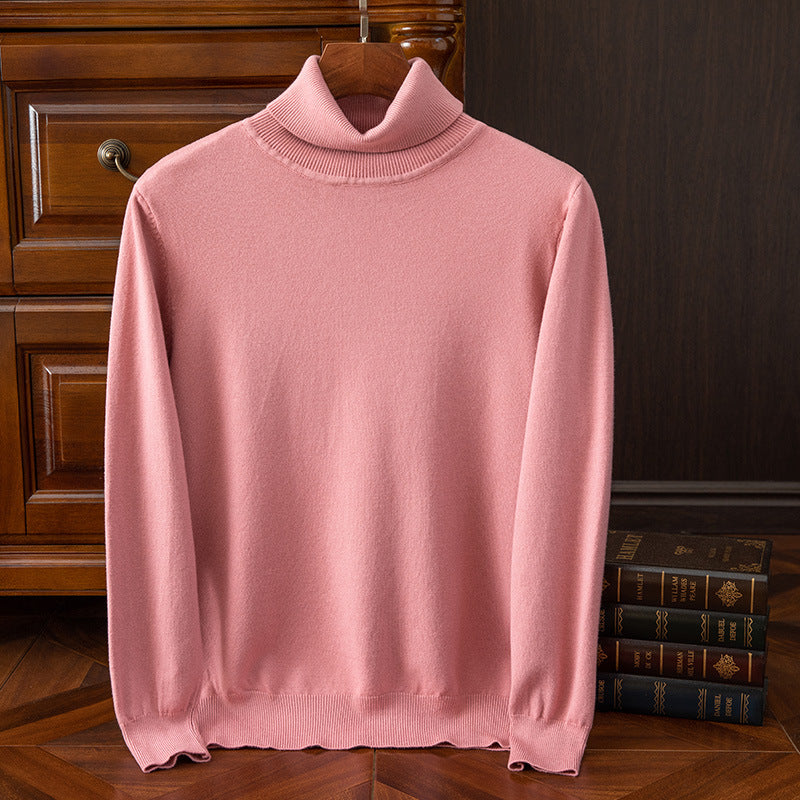 Damen Rollkragenpullover Relaxed Fit mit umgeschlagenem Kragen