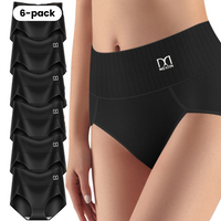Damen High Waist Unterwäsche Slim Fit Alltag Bequem