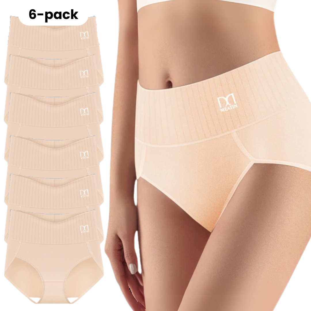 Damen High Waist Unterwäsche Slim Fit Alltag Bequem