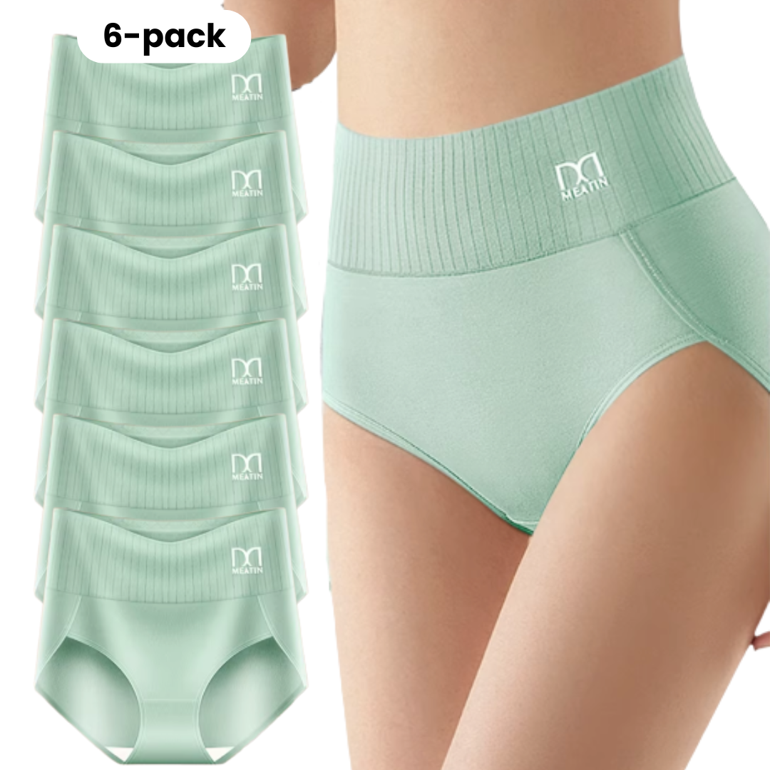 Damen High Waist Unterwäsche Slim Fit Alltag Bequem