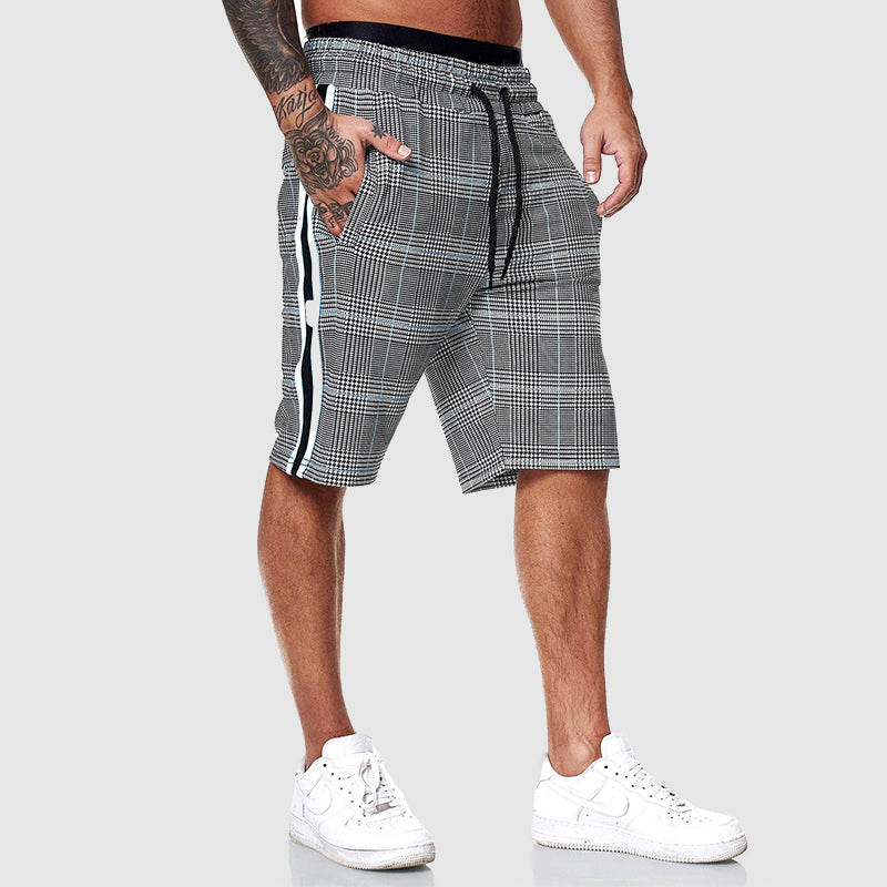 Karierte Shorts Herren Regular Fit Freizeit sommerlich lässig