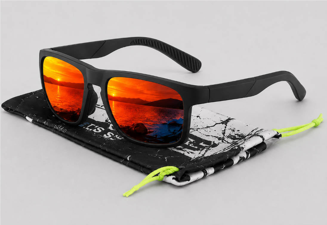 Sportsonnenbrille für Herren mit polarisierten Gläsern