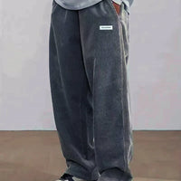 Herren Hose mit gerippter Struktur, lockerer Schnitt