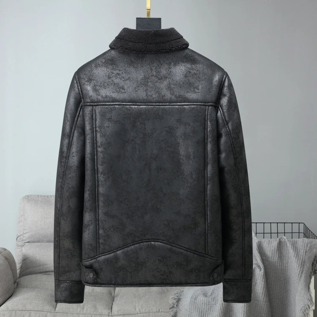 Damen Lammfellmantel Regular Fit Winter Freizeit