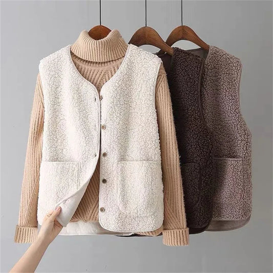 Damen Weste Regular Fit mit Seitentaschen