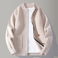 Herren Strickjacke Regular Fit mit Reißverschluss