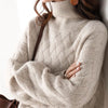 Damen Kaschmir Rollkragenpullover Regular Fit Freizeit