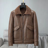 Damen Lammfellmantel Regular Fit Winter Freizeit