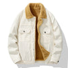 Herren Jacke Regular Fit mit Druckknopfverschluss und gefüttertem Innenfutter