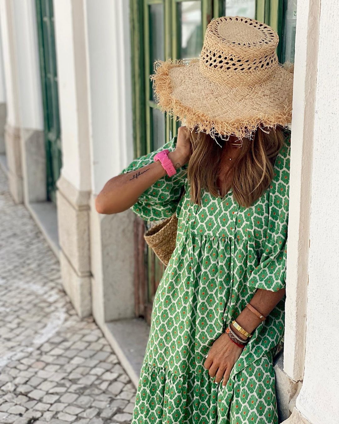 Harina | Luftiges Sommer-Maxikleid mit Puffärmeln & Bequemer Passform für Damen