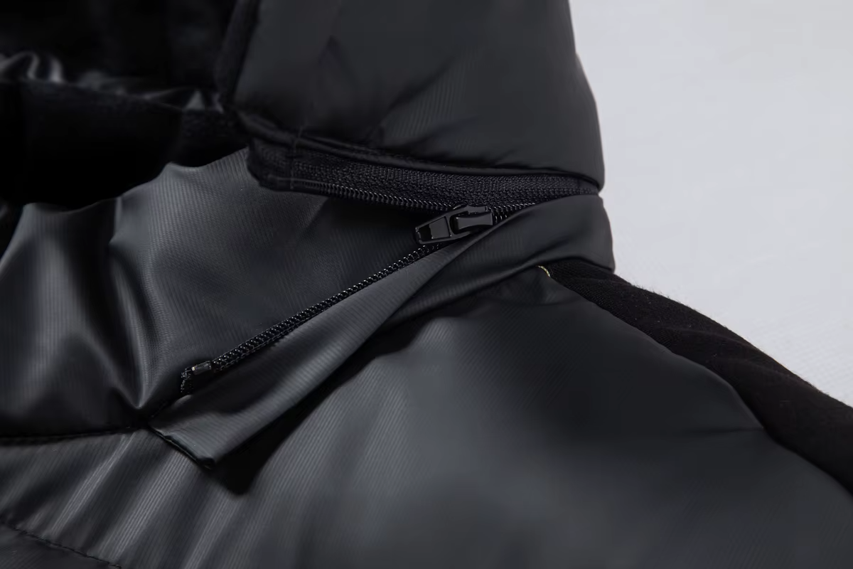 Herren Jacke Slim Fit mit Reißverschluss und abnehmbarer Kapuze