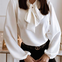 EmmysBlouse I Bluse mit Schleife für Frauen