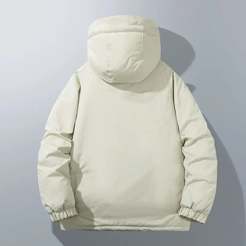 Herren Parka Relaxed Fit mit Reißverschluss und Kapuze