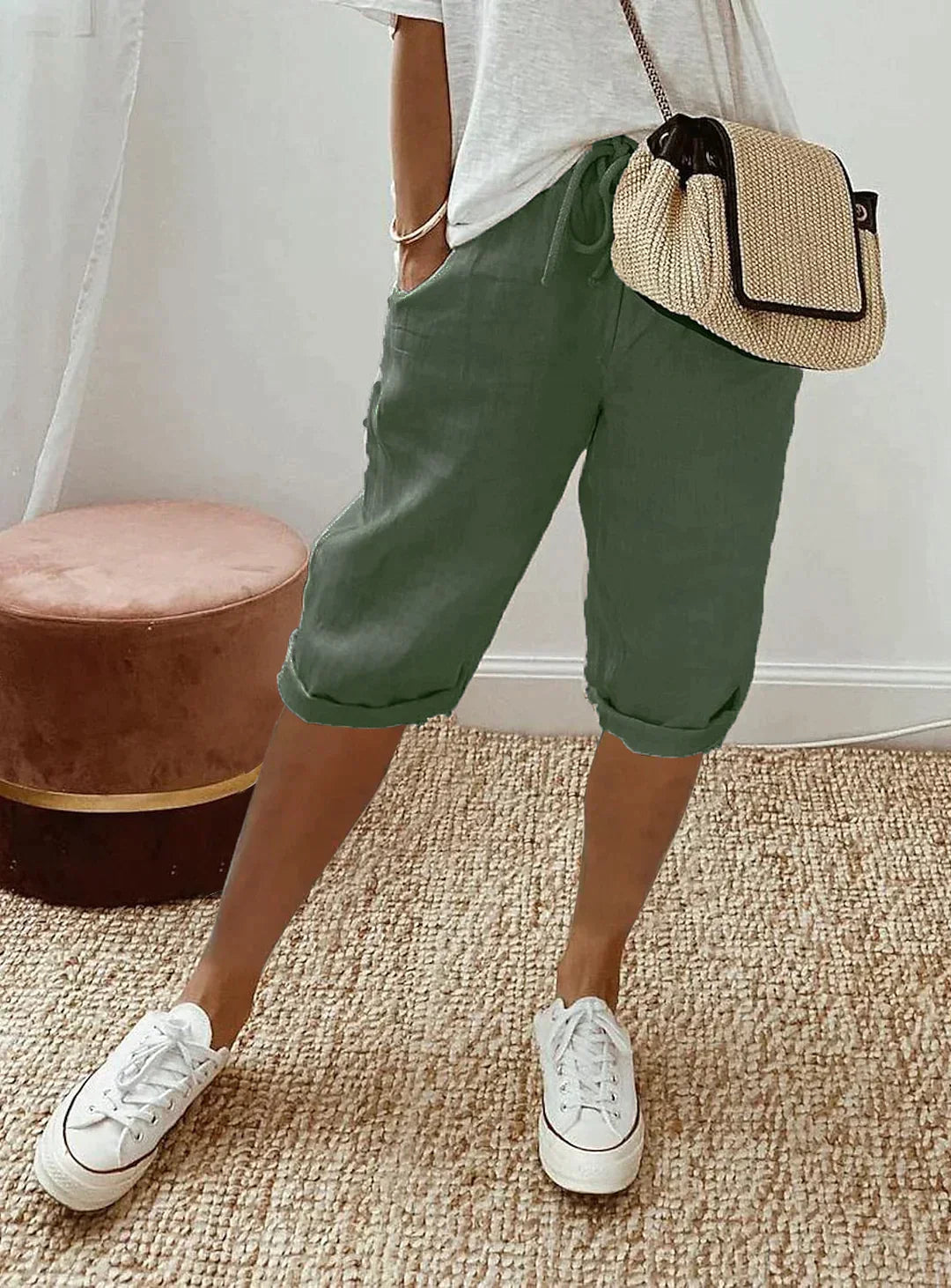 Damenhose Regular Fit Elegant für Sommer Freizeit und Büro